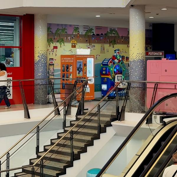 Máquina en centro comercial